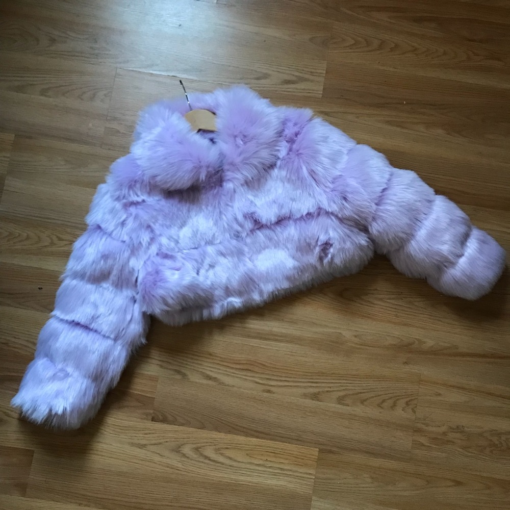 Faux Fur Lilac - Missguided Size US 6